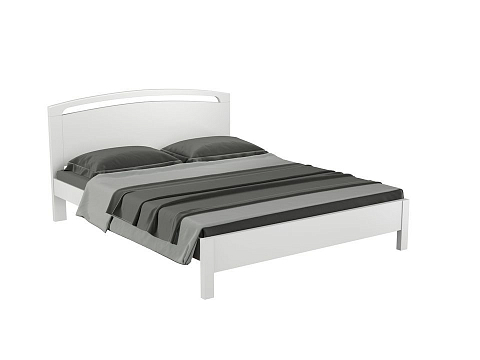 Кровать 90х200 Веста 1-тахта-R - Кровать из массива с одинарной резкой в изголовье.