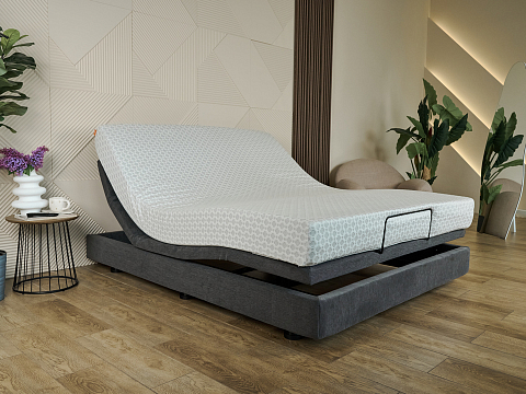 Серая кровать трансформируемая Smart Bed - Трансформируемое мнгогофункциональное основание.