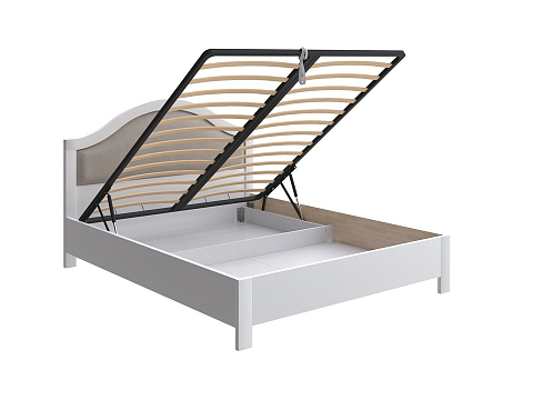 Деревянная кровать Ontario с подъемным механизмом - Уютная кровать с местом для хранения