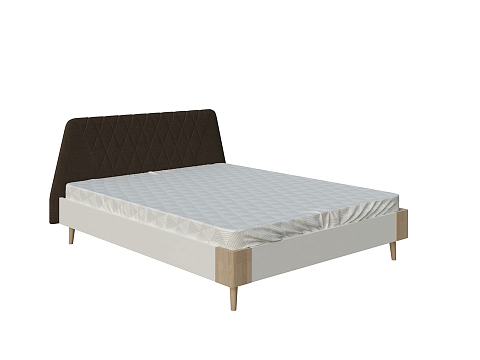 Кровать 140х190 Lagom Hill Chips - Оригинальная кровать без встроенного основания из ЛДСП с мягкими элементами.